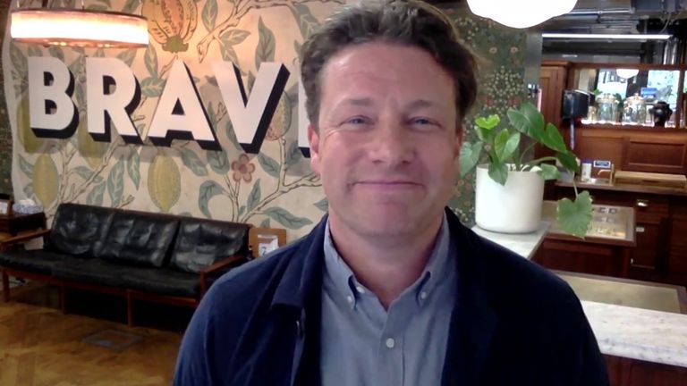 Celebrity chef Jamie Oliver
