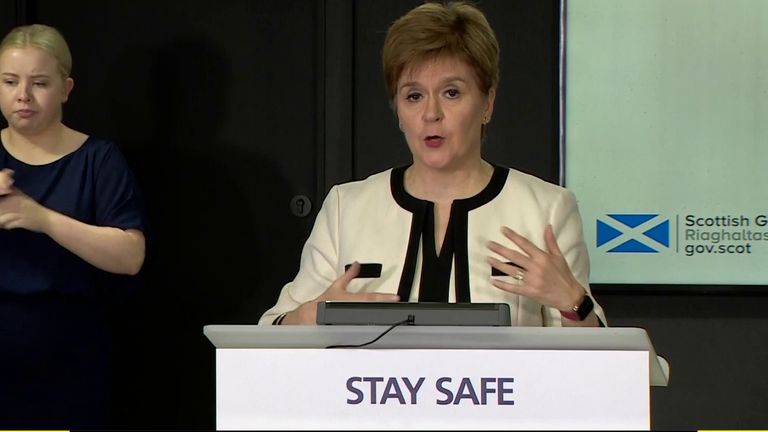 Scotland First Minister Nicola Sturgeon