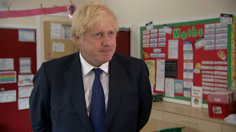 boris johnson pm on schools
