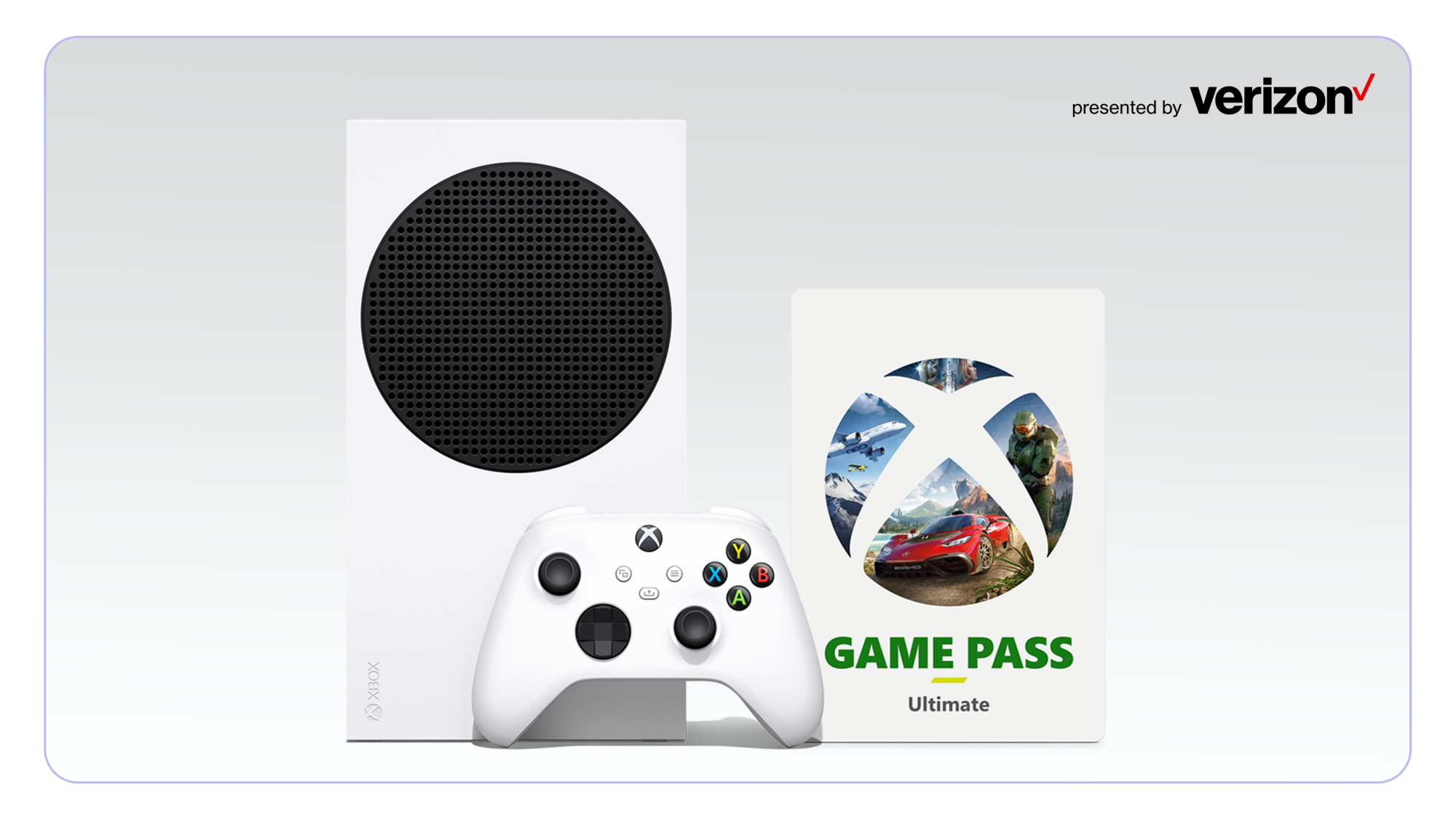 An Xbox Series S white console