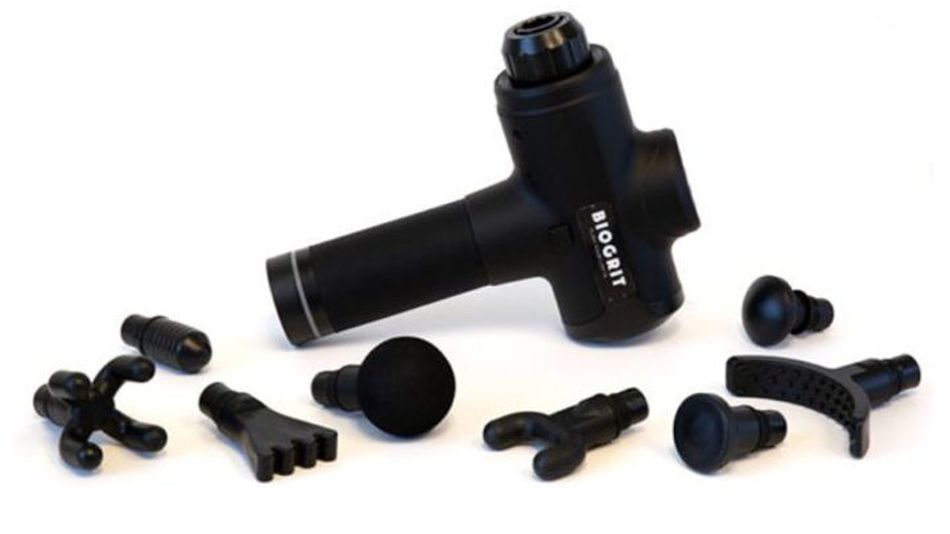 The BioGrit massage gun offers 10 adjustable speed levels for the ultimate muscle relief.