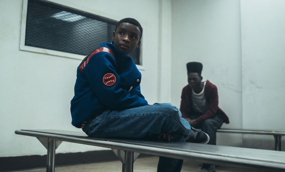 Caleel Harris and Ethan Harisse in the first episode of "When They See Us" on Netflix.