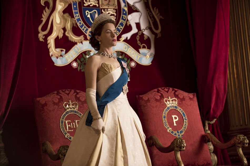 Claire Foy as Queen Elizabeth II in Season 1 of "The Crown." Foy played the role for two seasons before passing the throne (ha) to Olivia Colman.