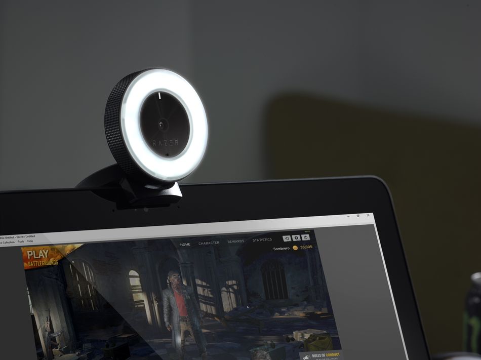 A webcam AND a ring light? What more could you ask for?