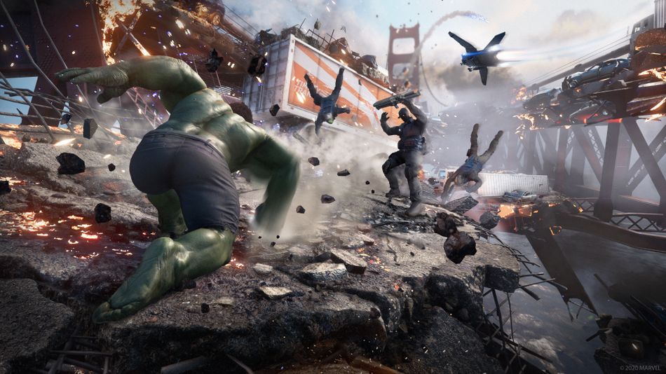 Hulk only gets to do this kind of thing for a couple minutes, the rest of the time he's doing pretty generic combat stuff.