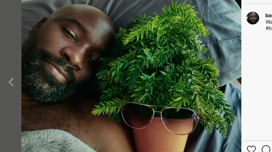 Ike (Mike Colter) finds joy in creating content with his houseplant and definitely not thinking about his breakup.